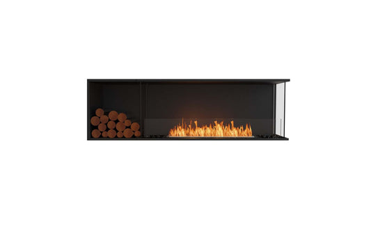 EcoSmart - Flex Fireplace 68RC.BXL - Right Corner - Black