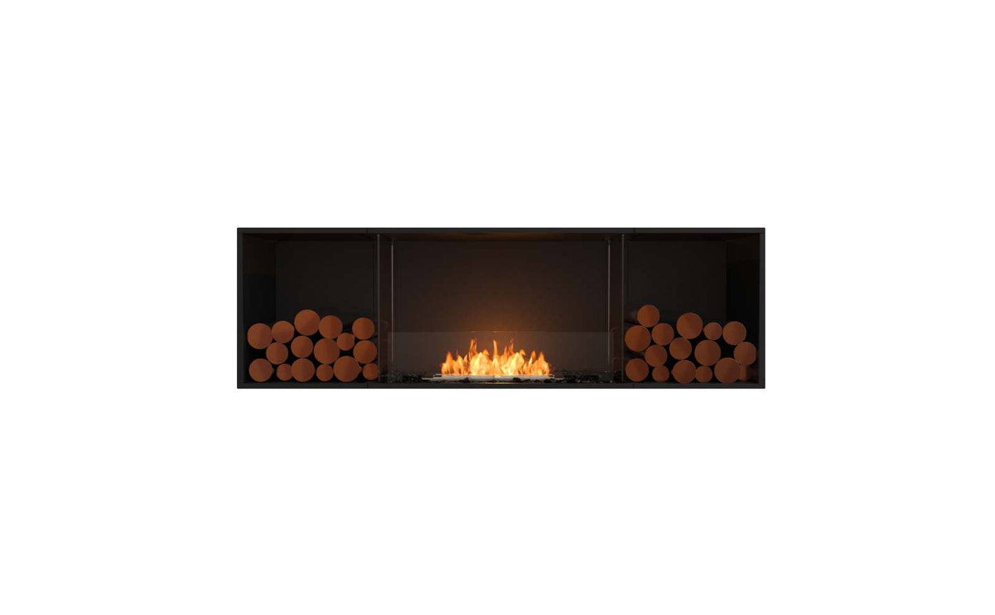 EcoSmart - Flex Fireplace 68SS.BX2 - Single Sided - Black