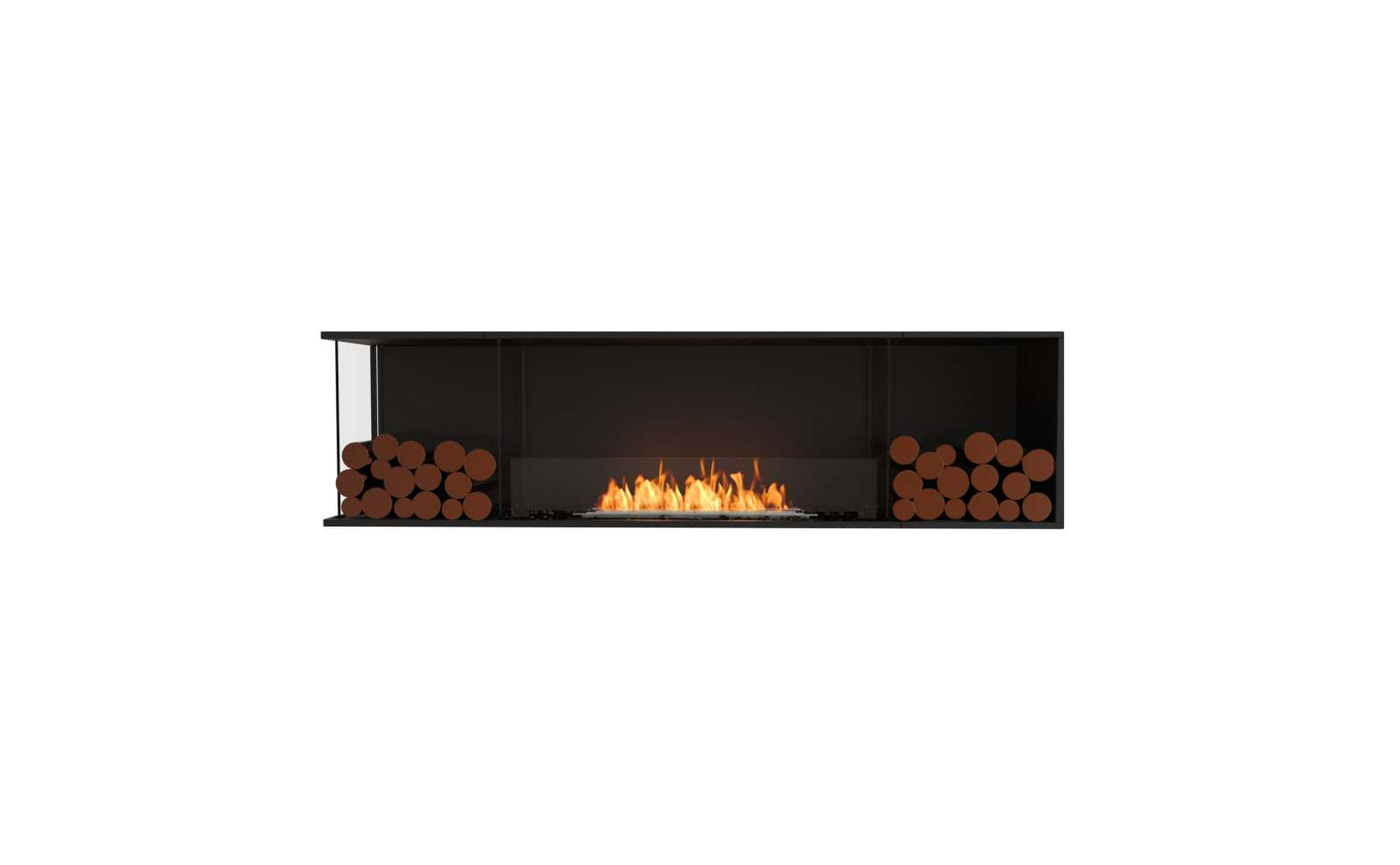 EcoSmart - Flex Fireplace 78LC.BX2 - Left Corner - Black