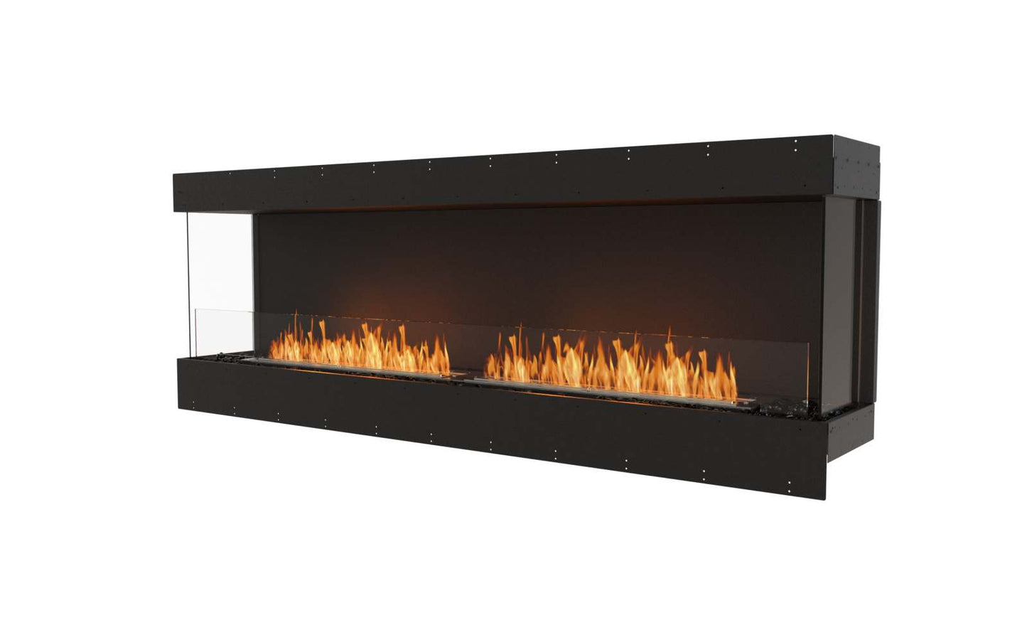 EcoSmart - Flex Fireplace 86BY - Bay - Black