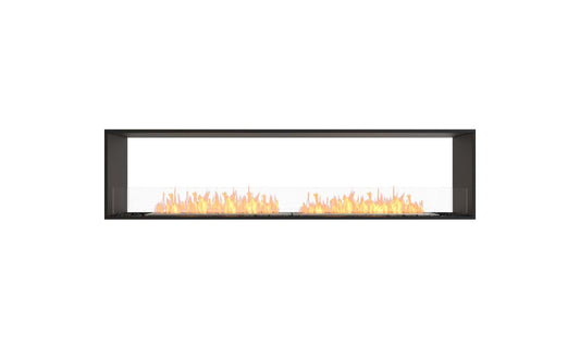 EcoSmart - Flex Fireplace 86DB - Double Sided - Black