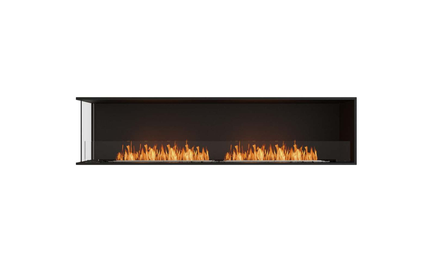 EcoSmart - Flex Fireplace 86LC - Left Corner - Black