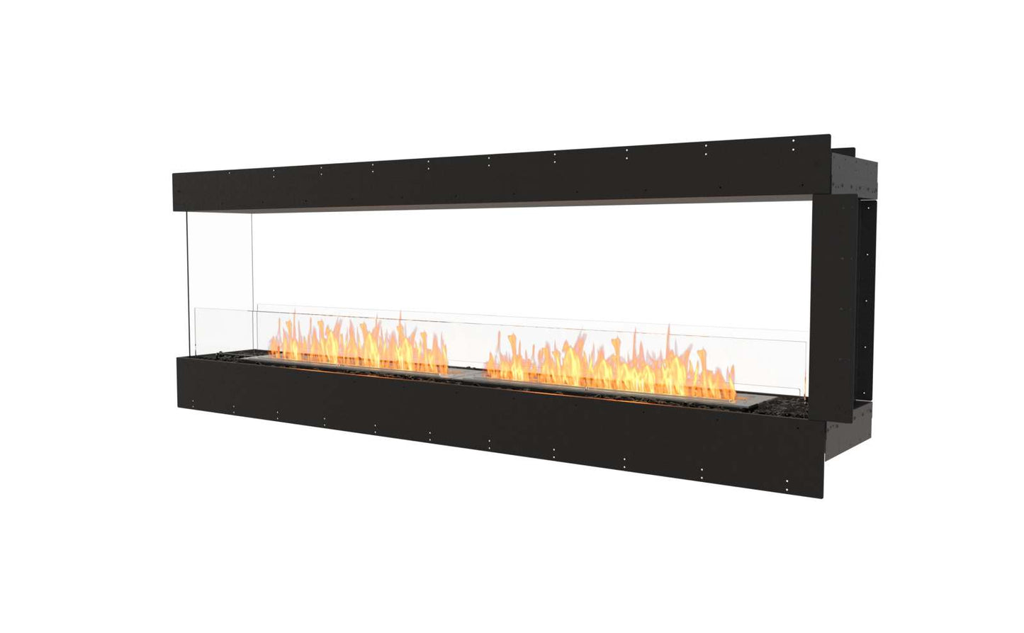 EcoSmart - Flex Fireplace 86PN - Peninsula - Black