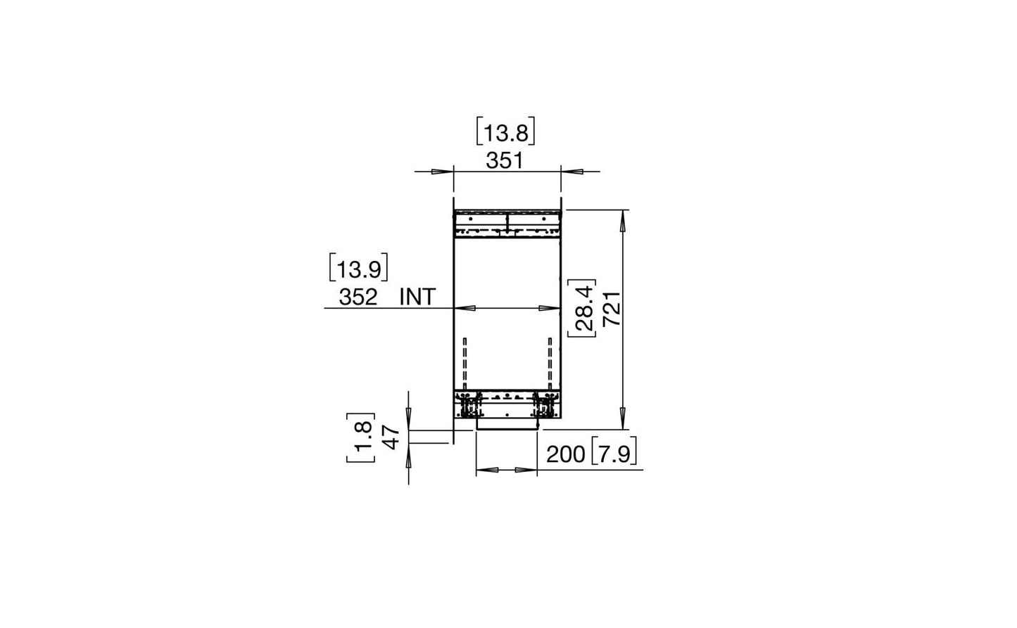 EcoSmart - Flex Fireplace 60DB.BX1 - Double Sided - Black