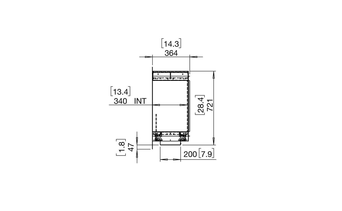 EcoSmart - Flex Fireplace 140SS.BXR - Single Sided - Black