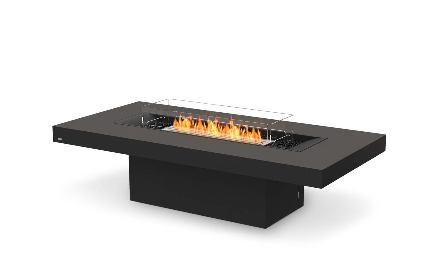 EcoSmart Fire - Gin 90 (Chat) - Fire Pit Table - Graphite