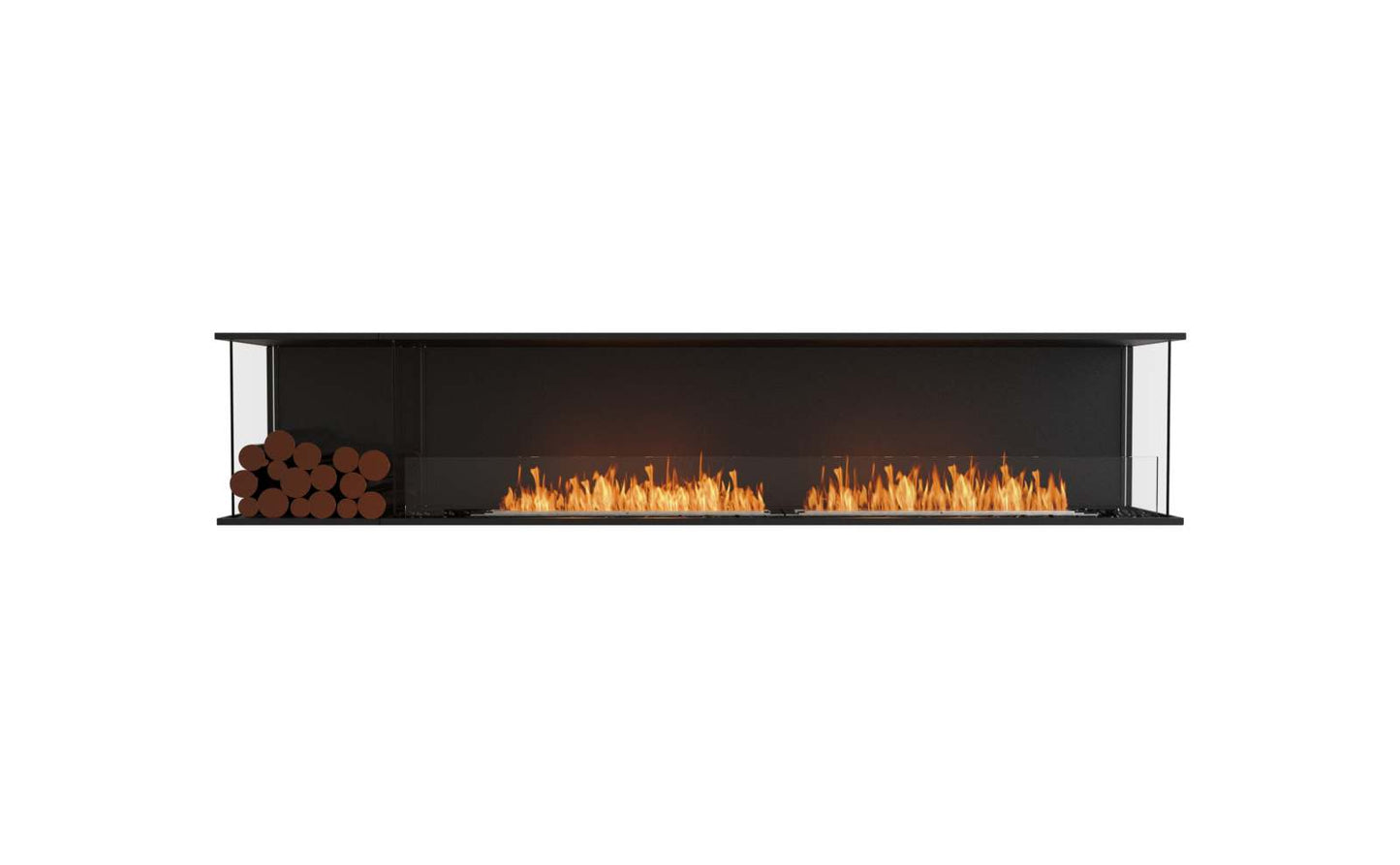 EcoSmart - Flex Fireplace 104BY.BXL - Bay - Black