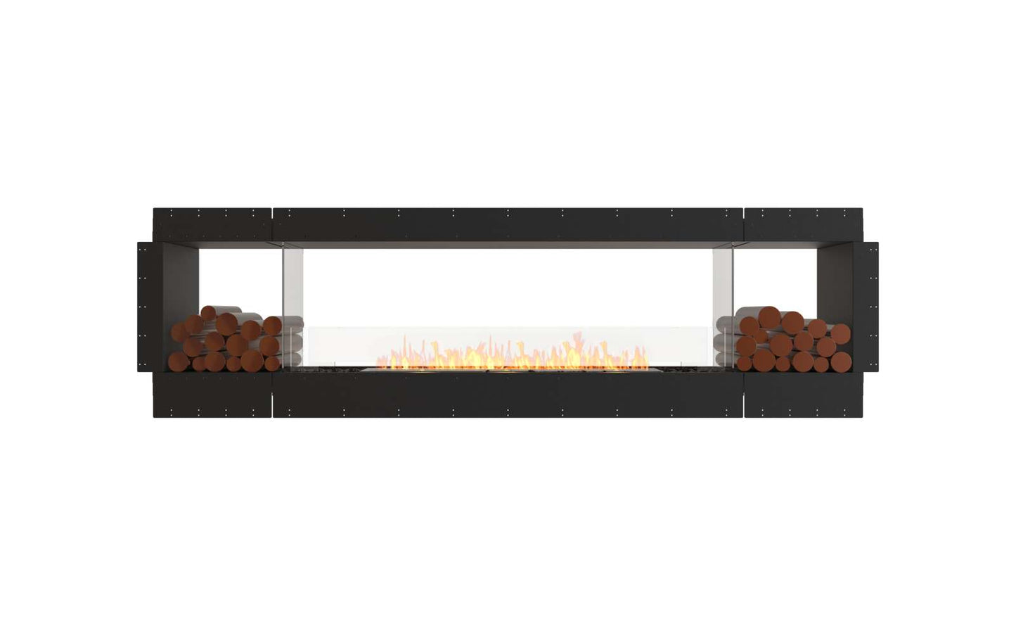 EcoSmart - Flex Fireplace 104DB.BX2 - Double Sided - Black