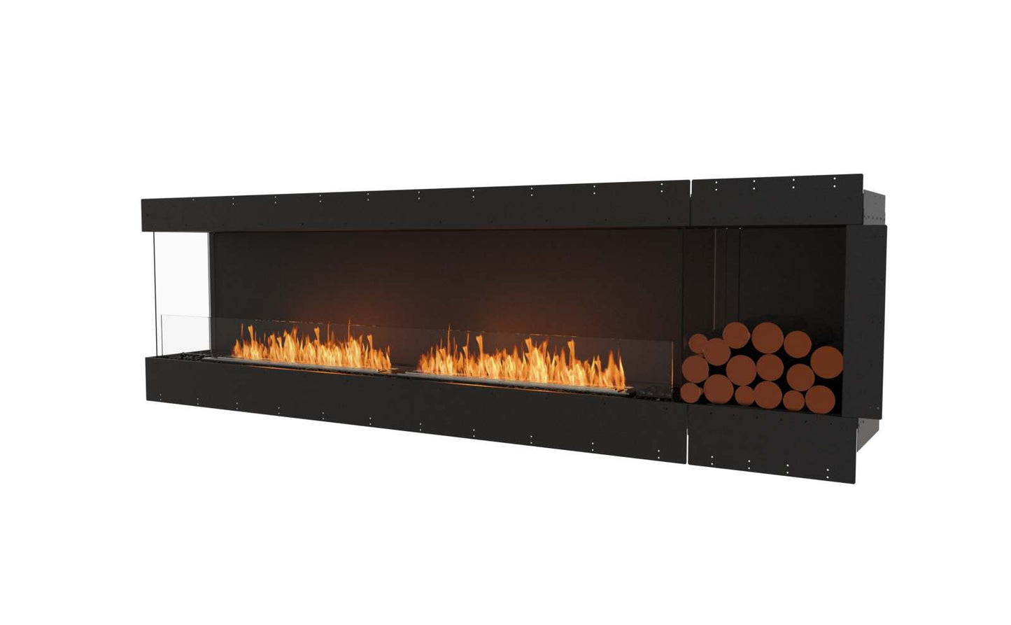 EcoSmart - Flex Fireplace 104LC.BXL - Left Corner - Black