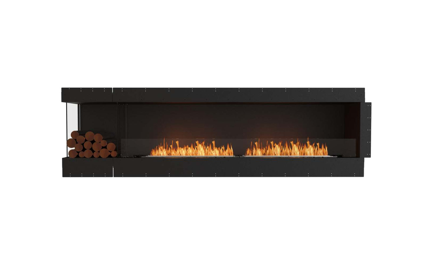EcoSmart - Flex Fireplace 104LC.BXL - Left Corner - Black
