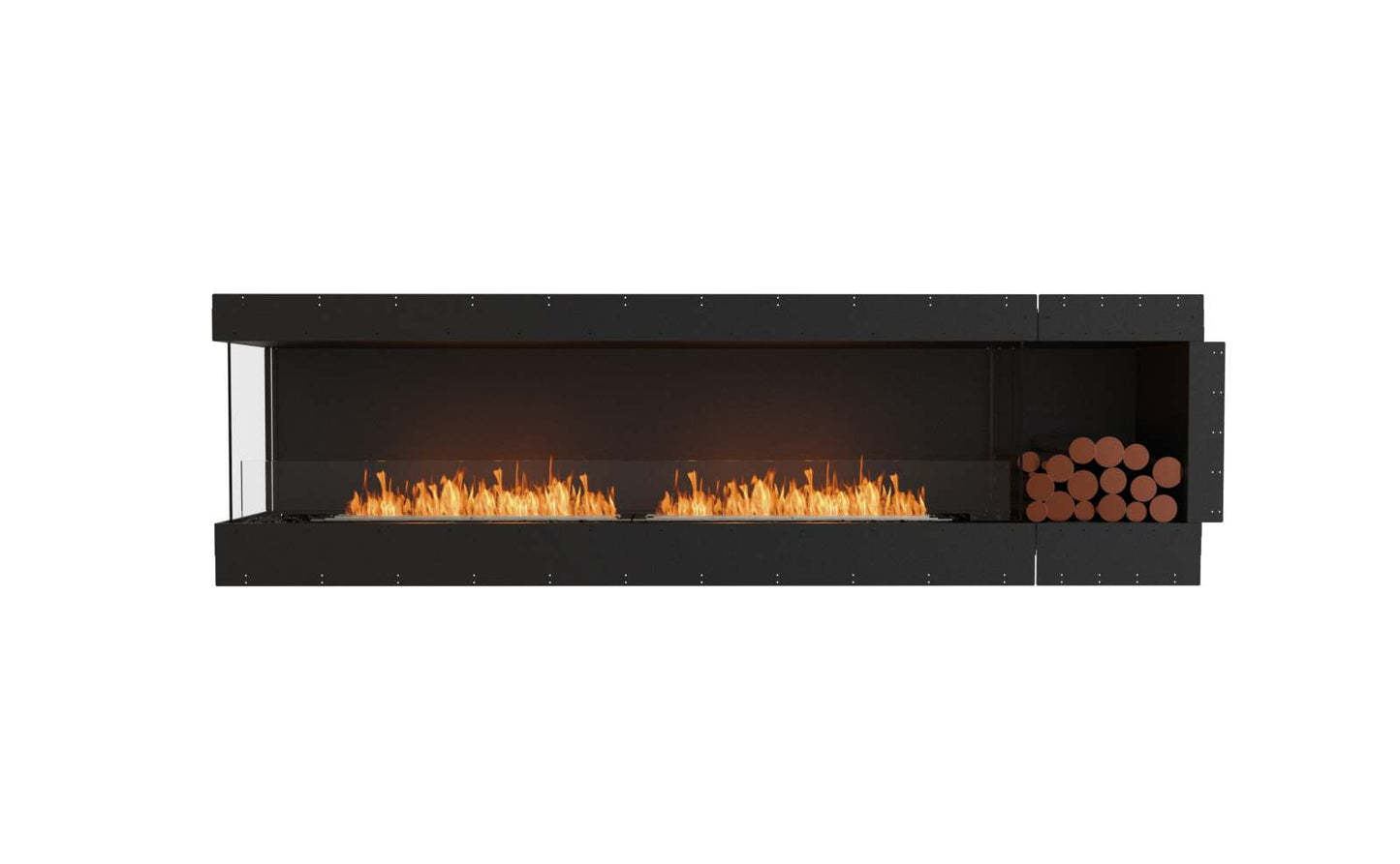 EcoSmart - Flex Fireplace 104LC.BXR - Left Corner - Black