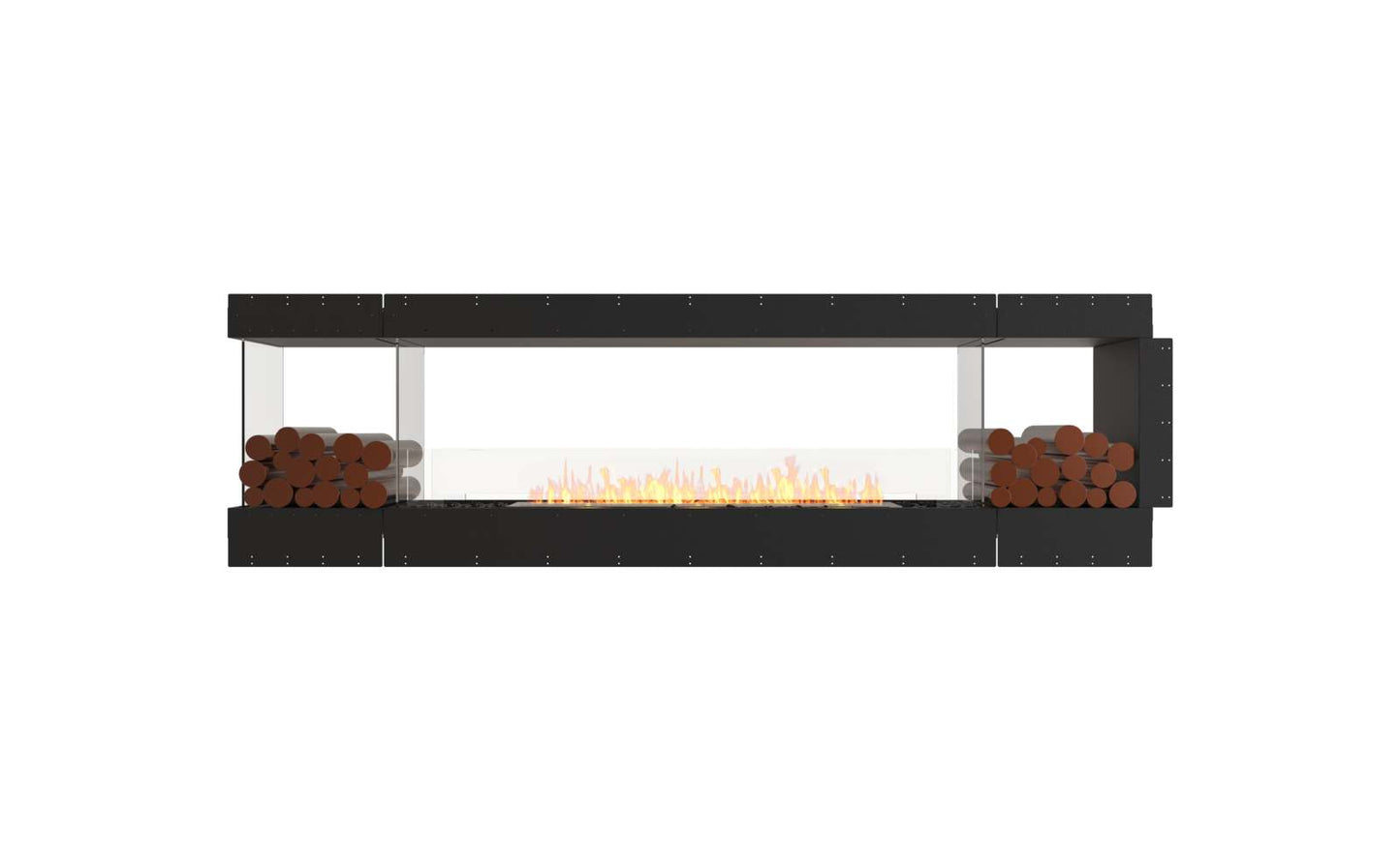 EcoSmart - Flex Fireplace 104PN.BX2 - Peninsula - Black