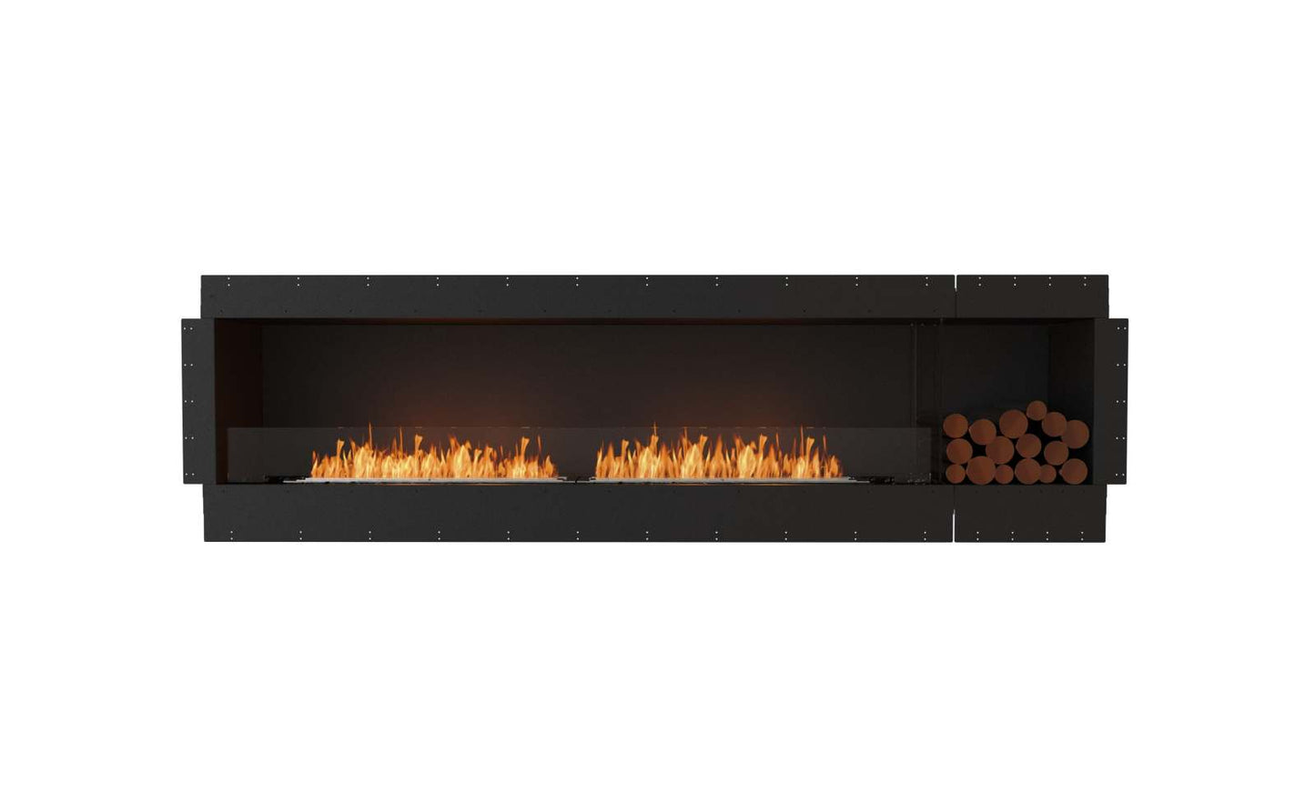 EcoSmart - Flex Fireplace 104SS.BXR - Single Sided - Black