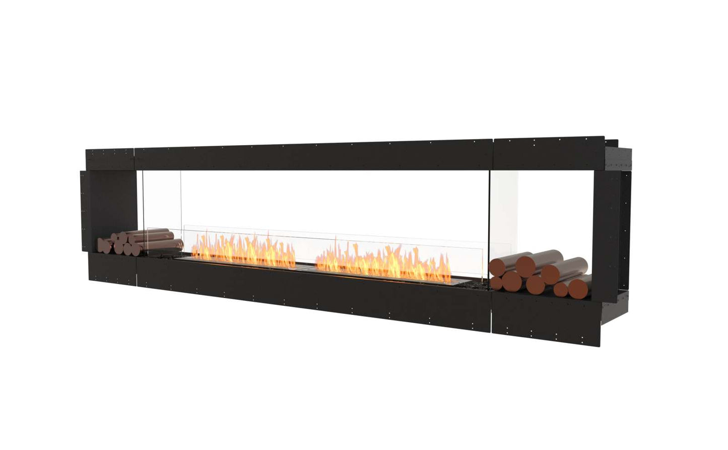 EcoSmart - Flex Fireplace 122DB.BX2 - Double Sided - Black