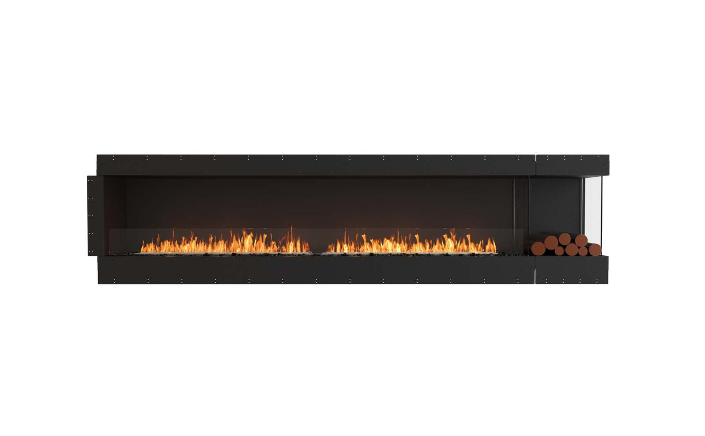 EcoSmart - Flex Fireplace 122RC.BXR - Right Corner - Black