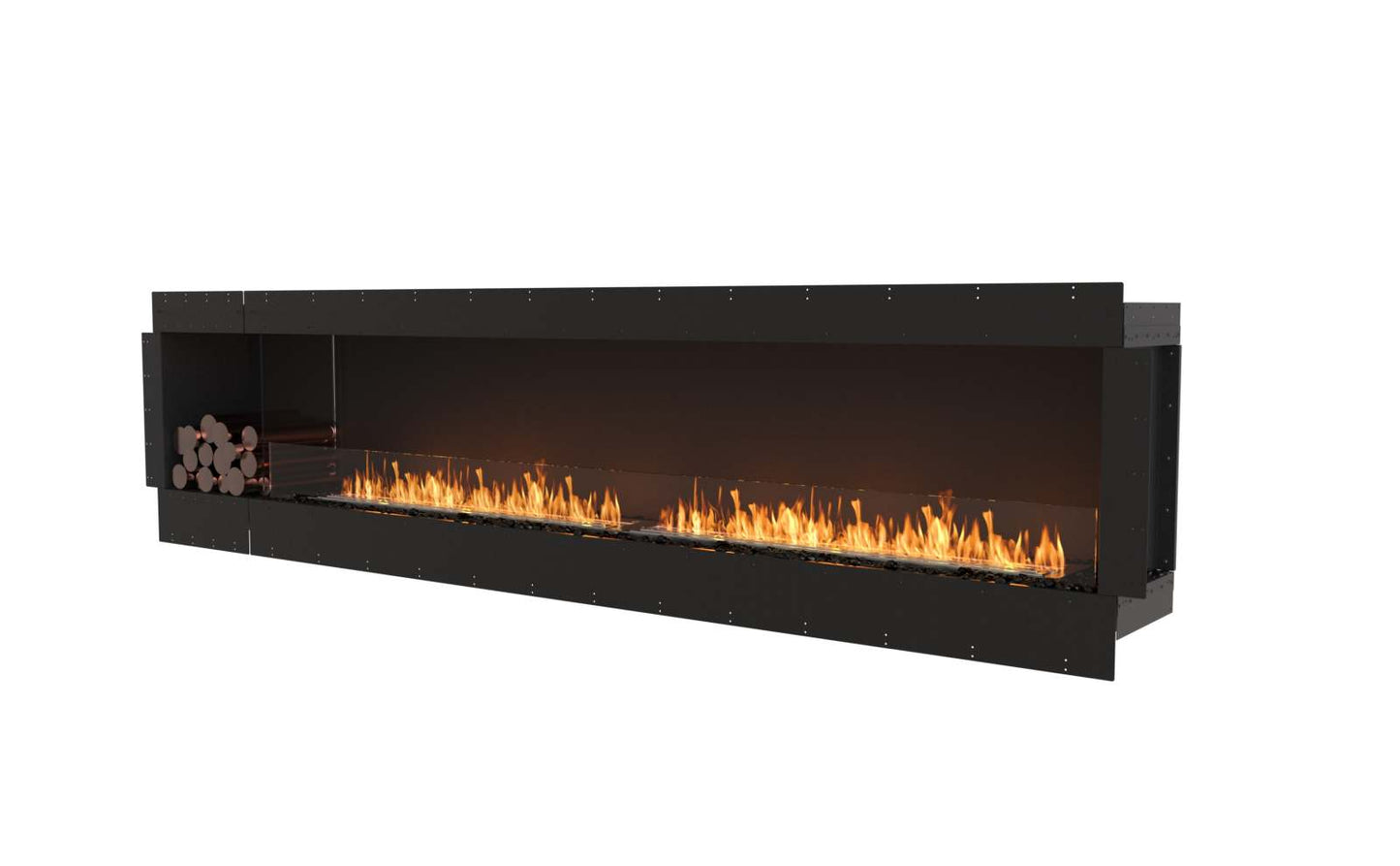 EcoSmart - Flex Fireplace 122SS.BXL - Single Sided - Black