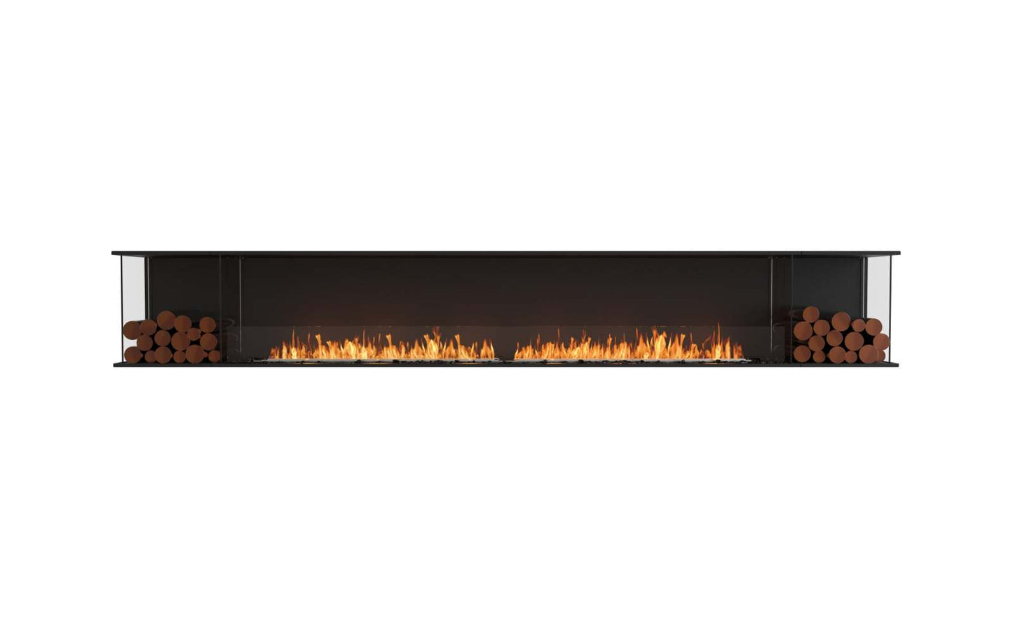 EcoSmart - Flex Fireplace 140BY.BX2 - Bay - Black