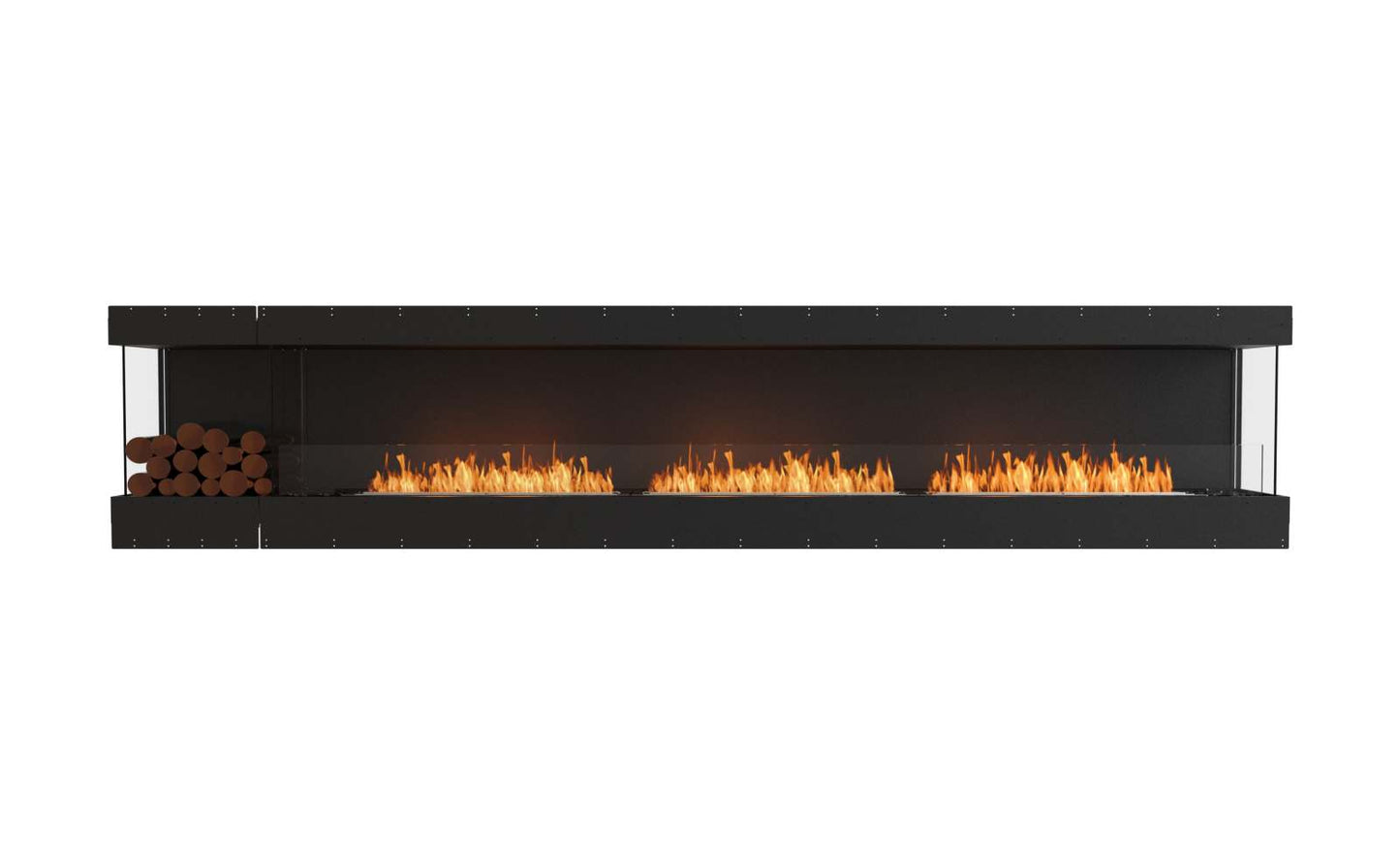 EcoSmart - Flex Fireplace 140BY.BXL - Bay - Black