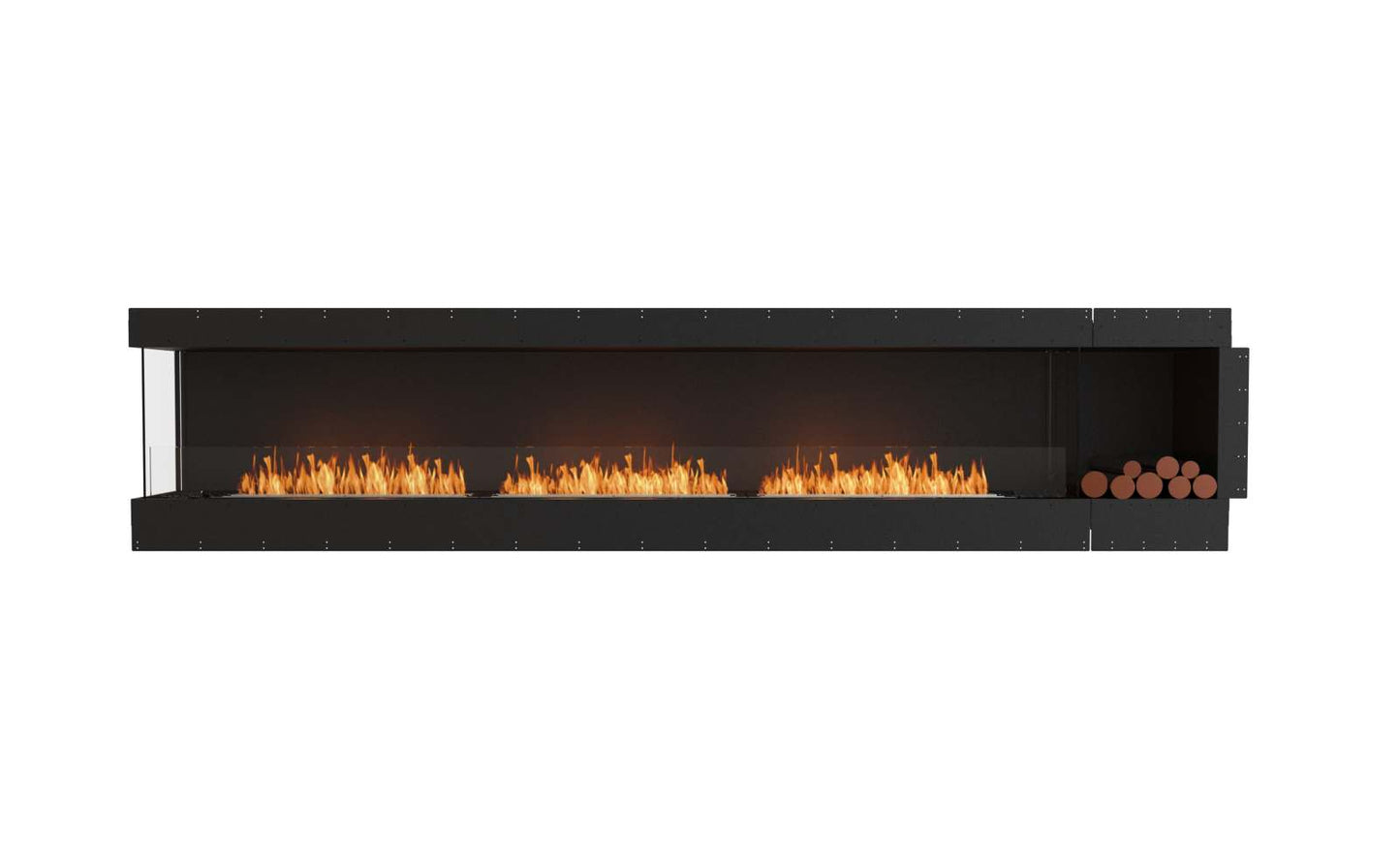 EcoSmart - Flex Fireplace 140LC.BXR - Left Corner - Black