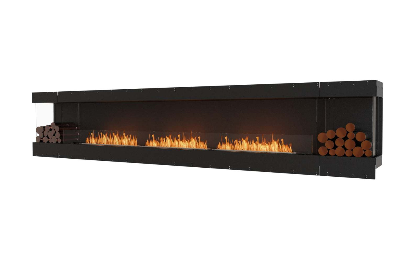 EcoSmart - Flex Fireplace 158BY.BX2 - Bay - Black