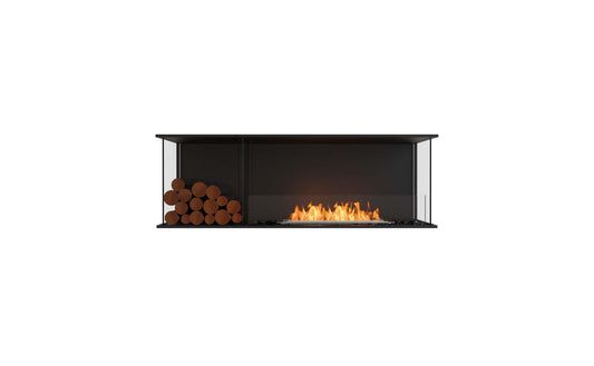 EcoSmart - Flex Fireplace 60BY.BXL - Bay - Black