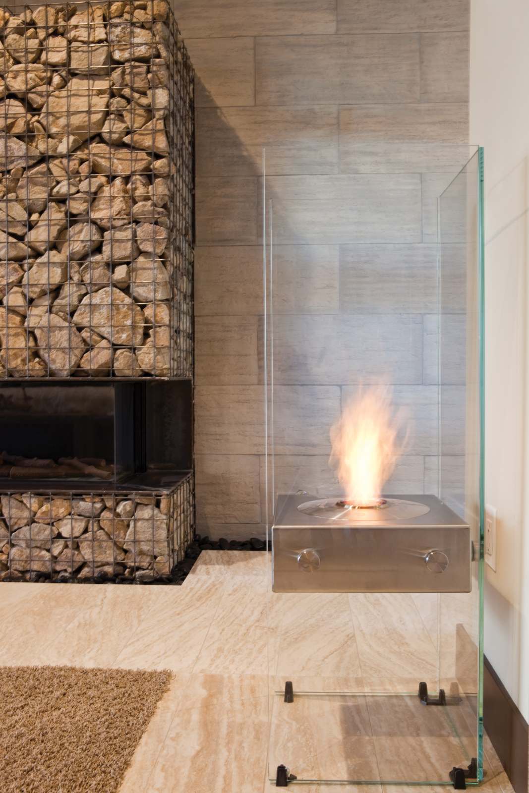 EcoSmart Fire - Free standing - Ghost - Stainless Steel