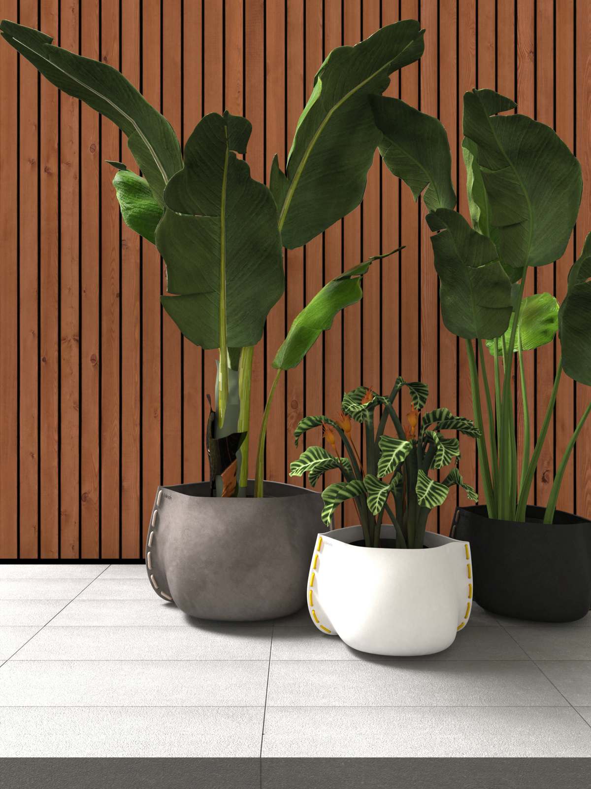 Blinde Design - Stitch 75 - Planter - Bone